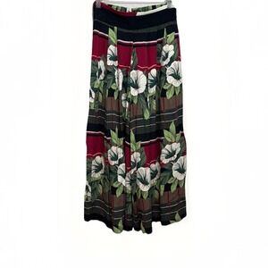 Vintage Marsha Brander‎ Componix Pants Womens Sz 8 Tropical Boho Wide Leg Summer